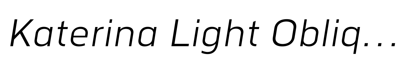 Katerina Light Oblique